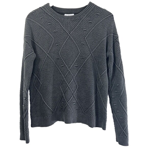 FOR THE REPUBLIC Gray Chunky Knit Sweater Men's Size Small - Picture 1 of 10